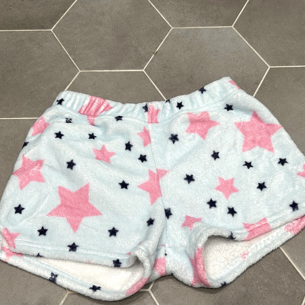 fluffy pj shorts
